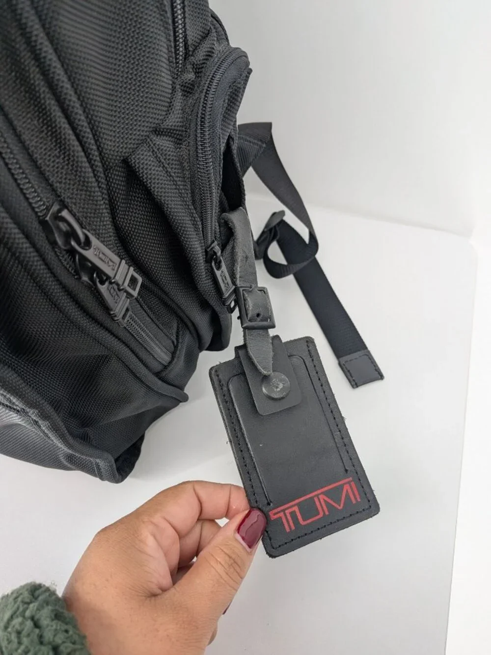 TUMI Ballistic Nylon Laptop Backpack Pockets Executive Travel MBL Logo Work Bag